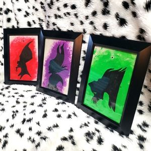 Hand Painted Disney Villain Pictures
